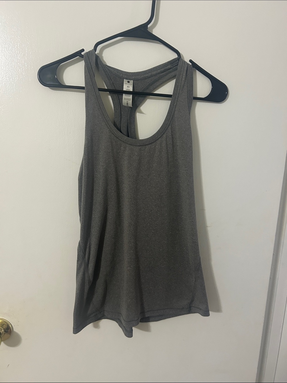 Gray Racerback Tank Top - Brand: Unbranded